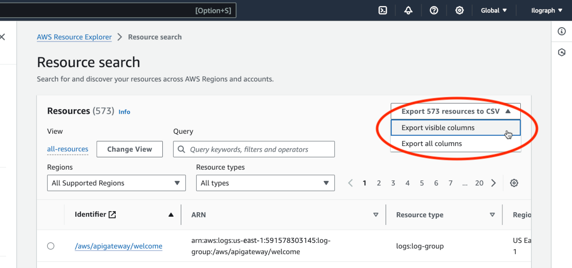 Finishing the export