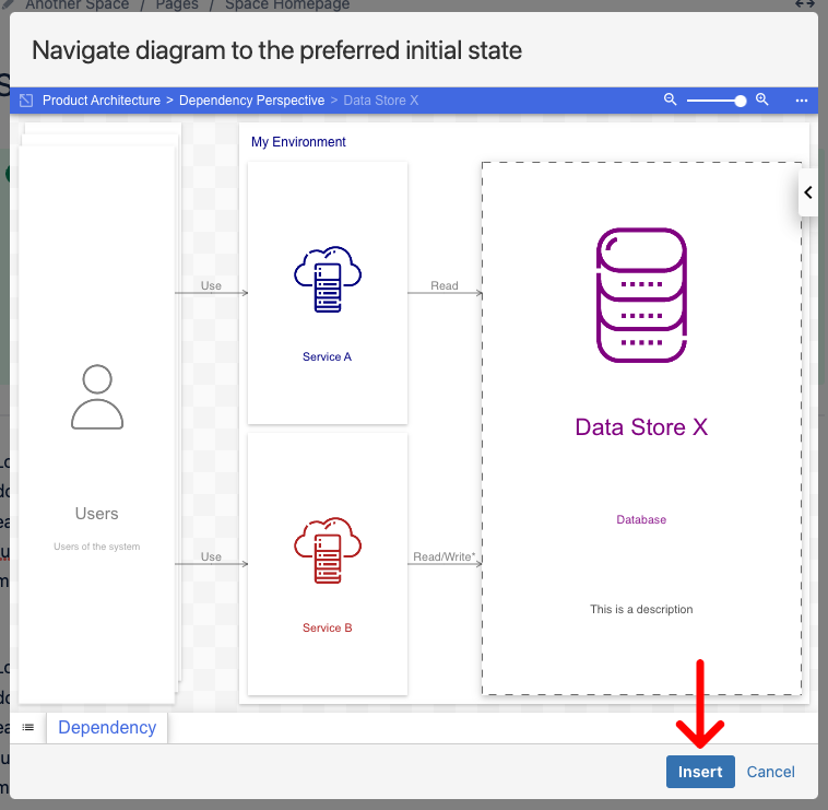 Inserting an Ilograph Diagram in a Confluence Cloud page