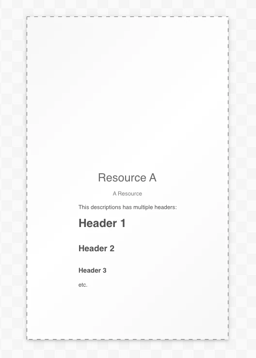 A resource with a link in the description
